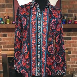 🍀Lucky Brand floral button down🍀